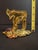 Mid-Century Modern Vintage 1970s Copa Brazil Brutalist Hebrew Chai Brass & Amethyst Sculpture For Sale - Image 3 of 7