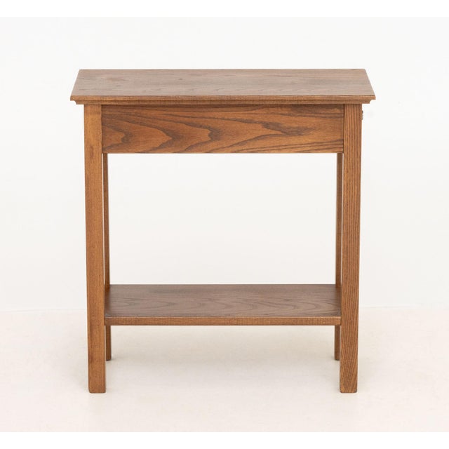 Wood Modern Oak Side Table For Sale - Image 7 of 7