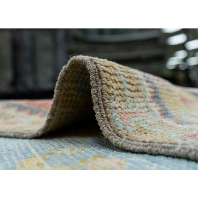 Textile Turkish Oushak Rug 3' x 7'8" #19076 For Sale - Image 7 of 8