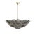 The Holly chandelier is captivating, featuring overlapping glass discs with intricate linear details reminiscent of...