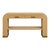 This is a 1970s grasscloth wrapped waterfall console table in the manner of the iconic German furniture designer, Karl...