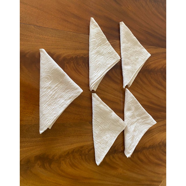 Waterford Beige Placemats and Napkins Set- 10 Pieces Excellent Condition Late 20th Century For Sale - Image 9 of 12