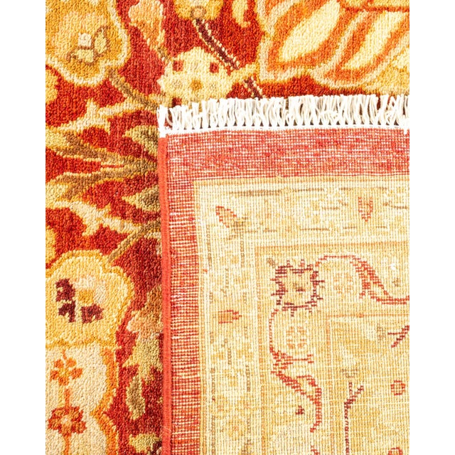 2000 - 2009 Eclectic, One-of-a-Kind Hand-Knotted Area Rug - Orange, 8' 0" x 10' 9" For Sale - Image 5 of 8