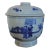 19th Century Chinese Blue & White Porcelain Jar and Cover For Sale