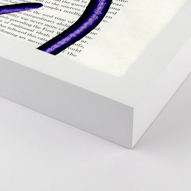 DESCRIPTION: Purple Bust 1 by Virginia Chamlee in White Frame, Medium Art Print SPECIFICATIONS: Type: Framed Paper. Framed...