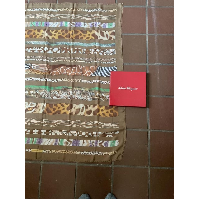1980s 1980s Salvatore Ferragamo Scarf For Sale - Image 5 of 6