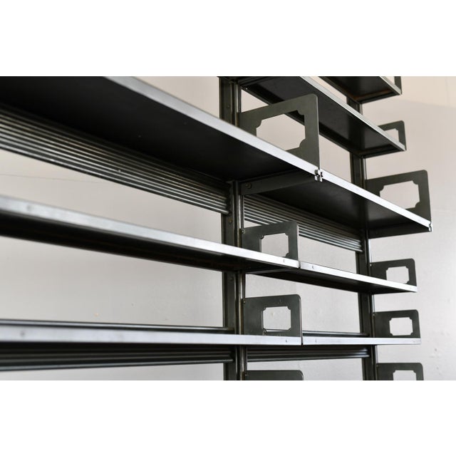 Metal Berlin Hospital Archive Shelving by Strafor Wolf Netter & Jacobi, 1910 For Sale - Image 7 of 17