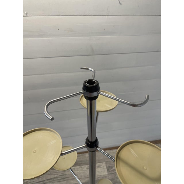 A- 357 Vintage Plant Stand, Chrome and Plastic +-1965, 1960s For Sale - Image 10 of 11