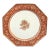 Antique Minton China Hexagonal Decorative Plate For Sale