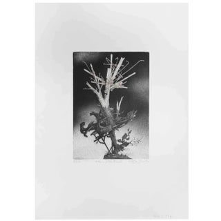 Leo Guida, The Tree at Villa, Etching, 1970s For Sale