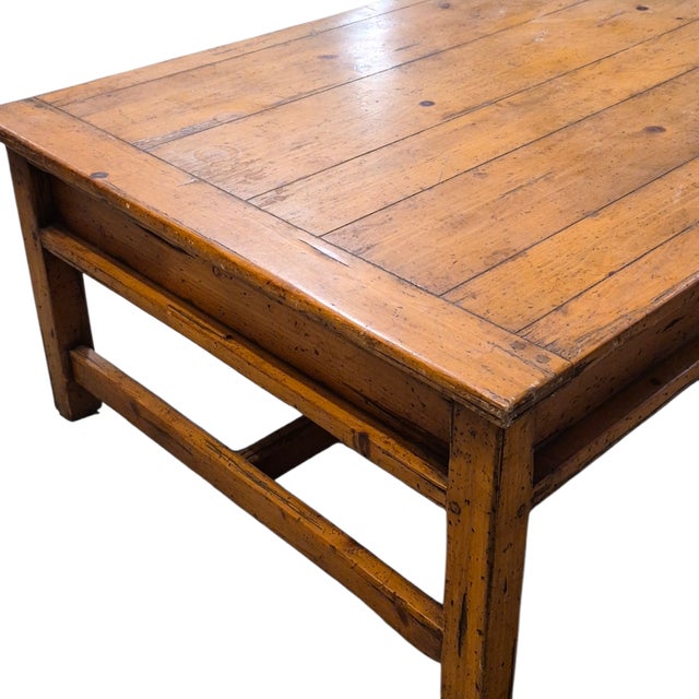 Rustic European 1970s A Cuy Chaddock Rustic Pine Coffee Table For Sale - Image 3 of 5