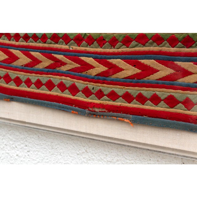 Framed Antique Figural Ceremonial Textile For Sale - Image 4 of 7