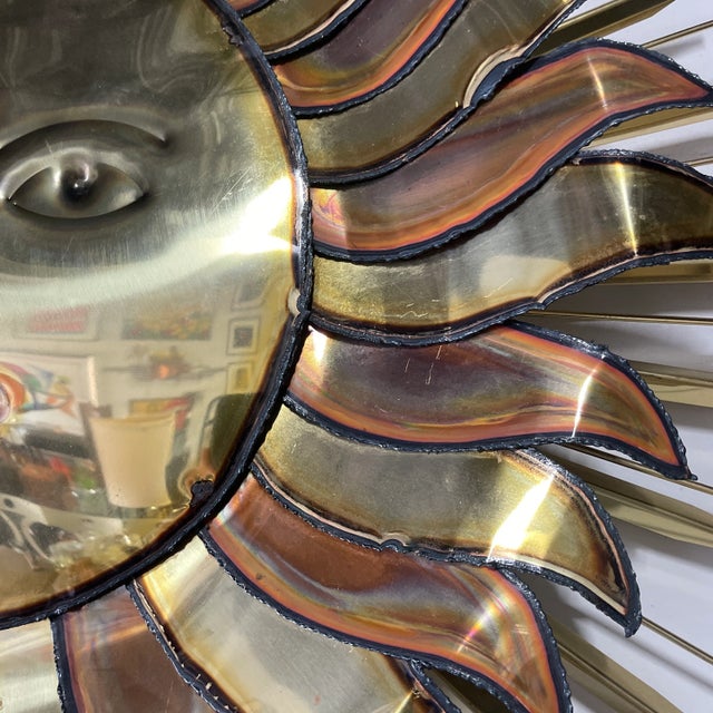 Curtis Jere Signed Curtis Jere Sun and Moon Metal Sculpture For Sale - Image 4 of 4