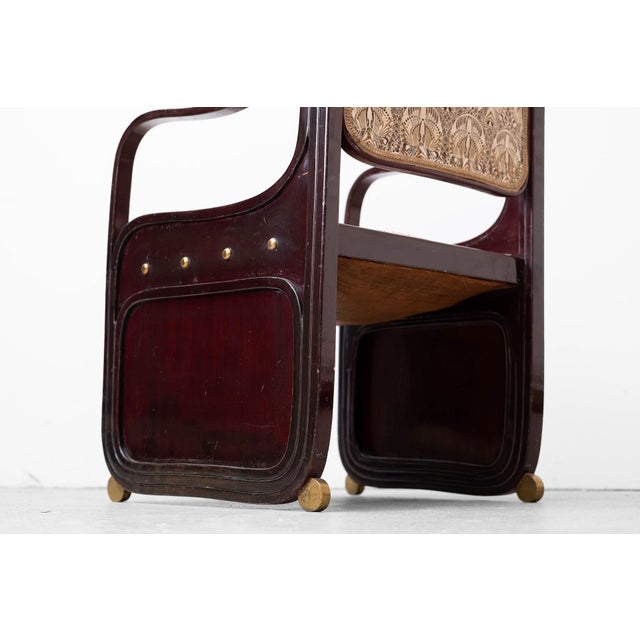 Art Nouveau Secessionistic Armchair by Josef Hoffmann for Jacob & Josef Kohn, Vienna, 1901 For Sale - Image 3 of 18
