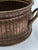 Vintage Fluted Copper & Brass Cachepot Planter Bowl With Cast Handles For Sale In Mobile - Image 6 of 7