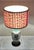 Mid-Century Modern Mid-Century Table Lamp with Porcelain Base, Floral Motif and a Fabric Flower Shade, 1960s For Sale - Image 3 of 9