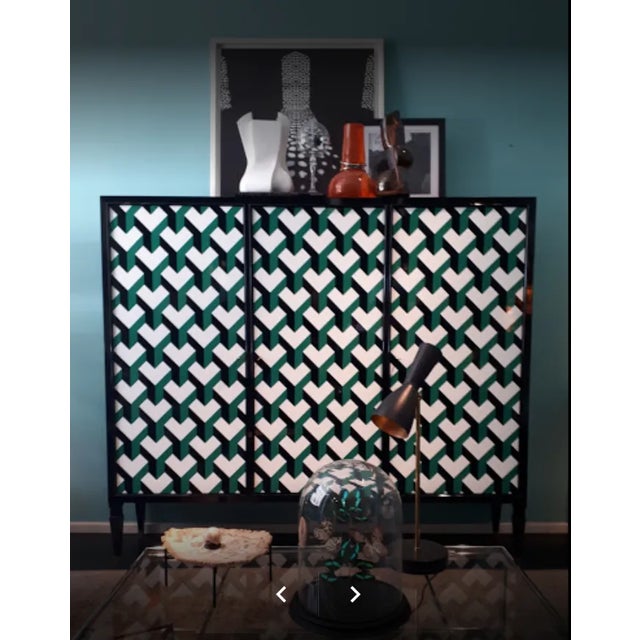 Contemporary Black Brass Wormhole Table Lamp by Simone Calcinai for Brass Brothers For Sale - Image 3 of 5