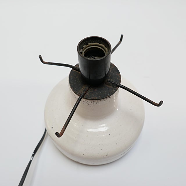 1970s Vintage Ceramic, Resin and Fiberglass Lamp from Accolay For Sale - Image 5 of 9