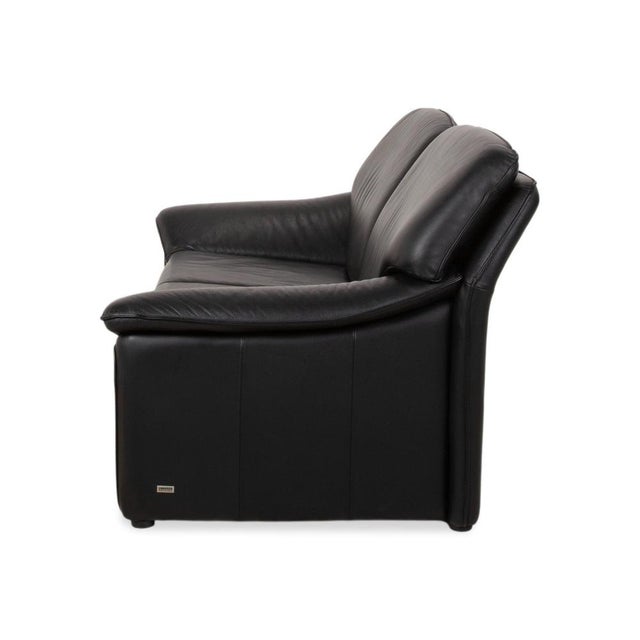 Atlanta 2-Seater Sofa in Black Leather from Laauser For Sale - Image 13 of 14