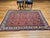 Textile Vintage Persian Qum Area Rug, Hand-Knotted Wool, Allover Paisley & Vine Pattern, 5x7, Red & Ivory For Sale - Image 7 of 18