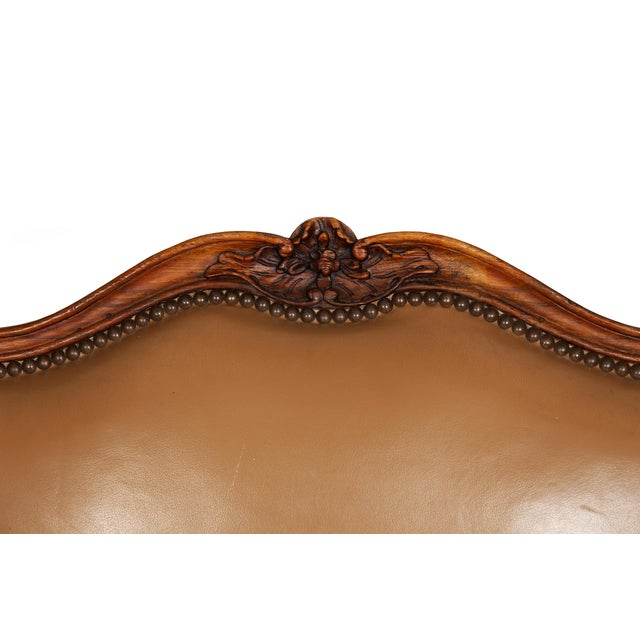 French Louis XV Period Carved Arm Chair Fauteuil, Circa Late 18th Century For Sale - Image 9 of 18