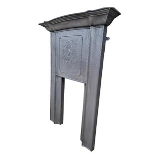Tall Large Victorian Edwardian Cast Iron Combination Fireplace For Sale