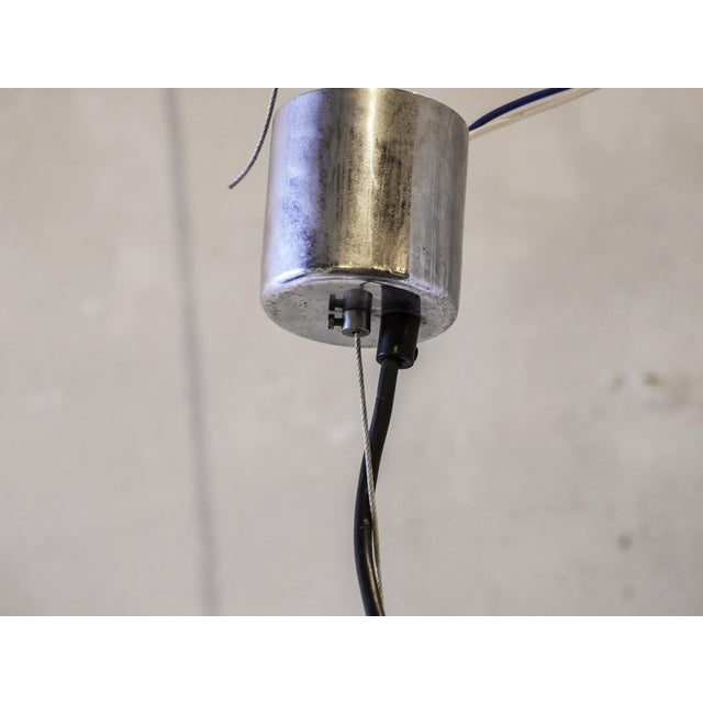 Flower-Shaped Green Murano Glass Hanging Lamp, 1960s For Sale - Image 7 of 12