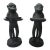 Mid 20th Century Whimsical Bronze Monkeys a Pair For Sale