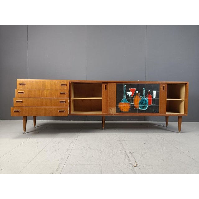 Mid-Century Belgian Sideboard, 1960s For Sale - Image 10 of 13