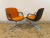 1950s Pair of Executive Steelcase Office Desk Arm Chairs Inspired by Pollock for Knoll For Sale - Image 9 of 12