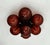 Italian Sakura Bronzed Frosted Amethyst Globe Flush Mount by Fabio LTD For Sale - Image 3 of 8