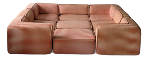 1970s Playpen Sectional by Hans Hopfer for Roche Bobois in Gingham
