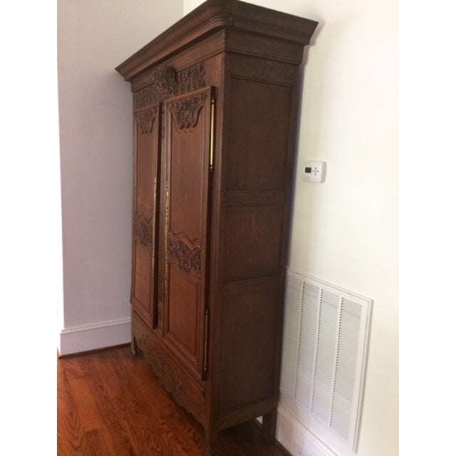 Mid 18th Century 1800's French Provincial Armoire For Sale - Image 5 of 9