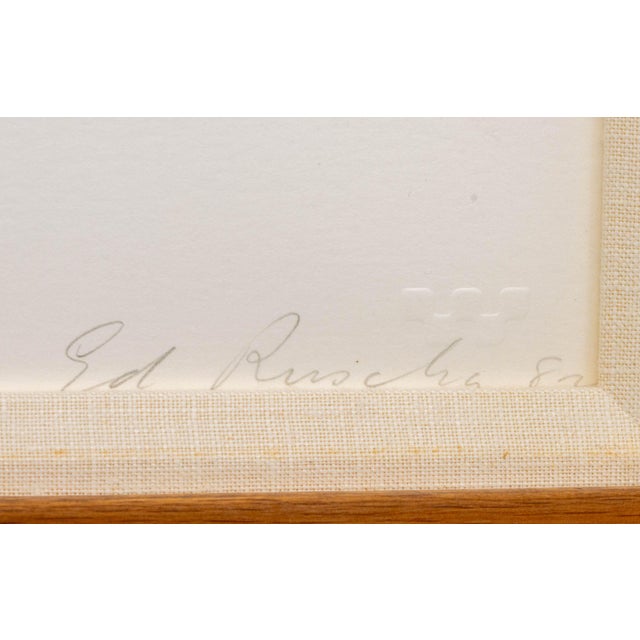 Ed Ruscha "Home With Complete Electronic System", 1982 For Sale - Image 9 of 10
