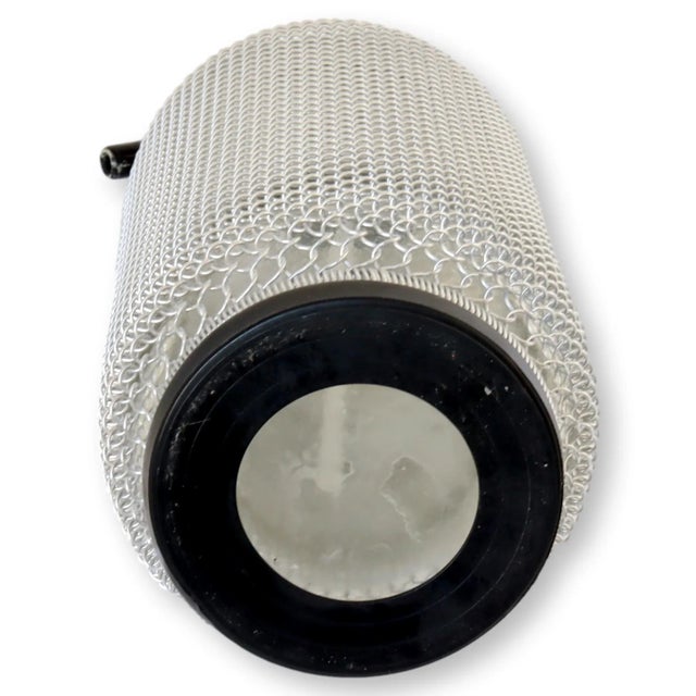 Metal Mesh Covered Seltzer Bottle For Sale - Image 4 of 5