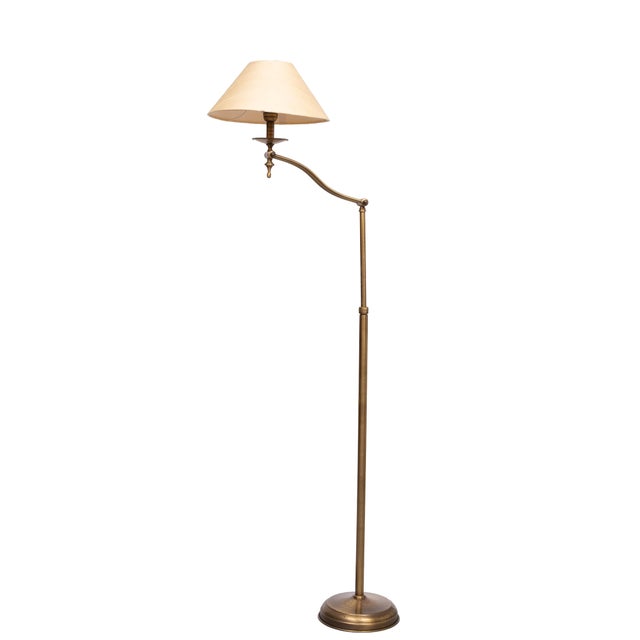 Brass Adjustable Floor Lamp, Germany, 1970s For Sale - Image 13 of 13