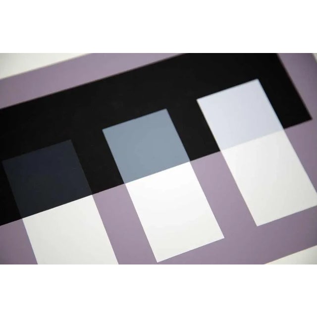 Modern Modern Josef Albers Original Silkscreen 1963 [XI-2a] Limited Ed.w/Custom Frame For Sale - Image 3 of 5