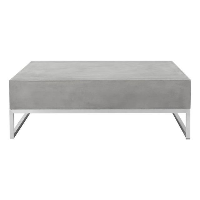 Eartha In/Outdoor Coffee Table - Dark Grey For Sale