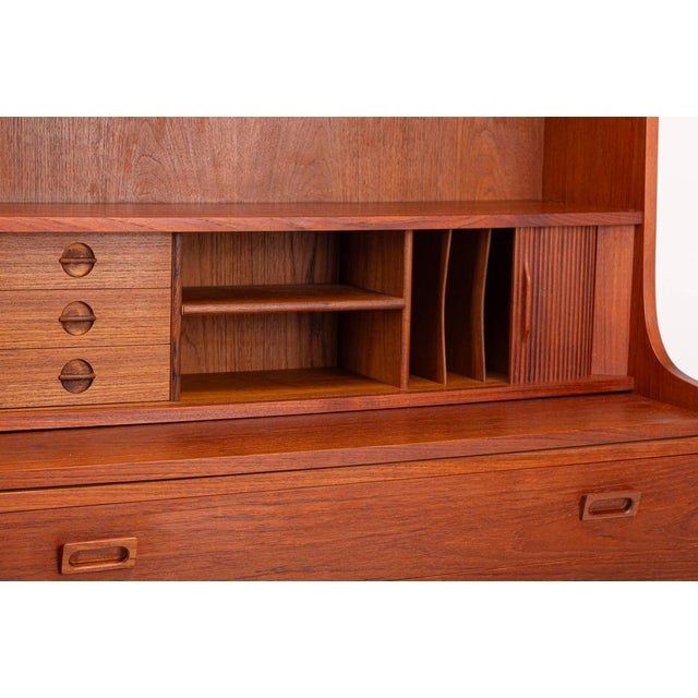Danish Teak Bookcase by Johannes Sorth for Nexø, 1960s For Sale - Image 11 of 13