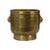 Large Hammered Brass Jardinière Planter with Lion Heads For Sale - Image 5 of 16