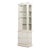 Antiqued White Rustic Bookcase For Sale