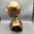 Male Military Bust Hand Molded Gold Finish For Sale - Image 4 of 12