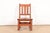 A gorgeous Mission or Arts & Crafts period quarter sawn oak sewing rocking chair By Stickley Brothers USA, Circa 1900...