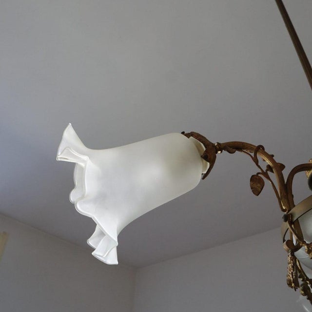 Liberty Chandelier in Metal and Glass For Sale - Image 4 of 10