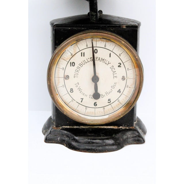 1800's household scale Turnbull's Family Scale. Being sold as found. Formerly used to check groceries purchased in bulk....