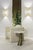 Contemporary Palm Side Table in Nero Marquina Marble and Brass For Sale - Image 3 of 4