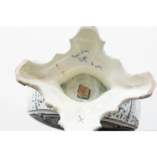 18th Century Dutch Delft Blue Vase For Sale - Image 6 of 12