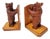 Wooden Black Forest Bookends with Hand-Carved Bears by Geschwister Sarbach, Switzerland, 1930s, Set of 2 For Sale