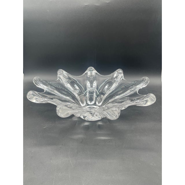 Art Vannes 1950s Art Vannes French Crystal Centerpiece For Sale - Image 4 of 10