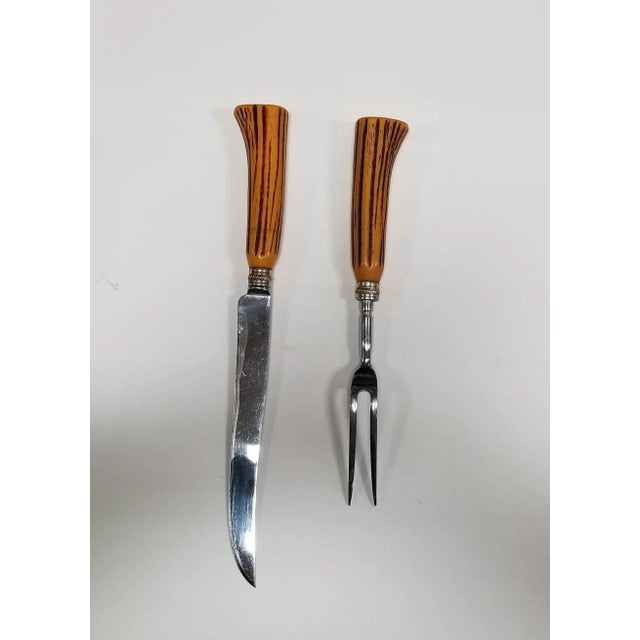 Elevate your farmhouse-style grilling experience with this vintage Sheffield, England grilling set. This (2) piece set,...